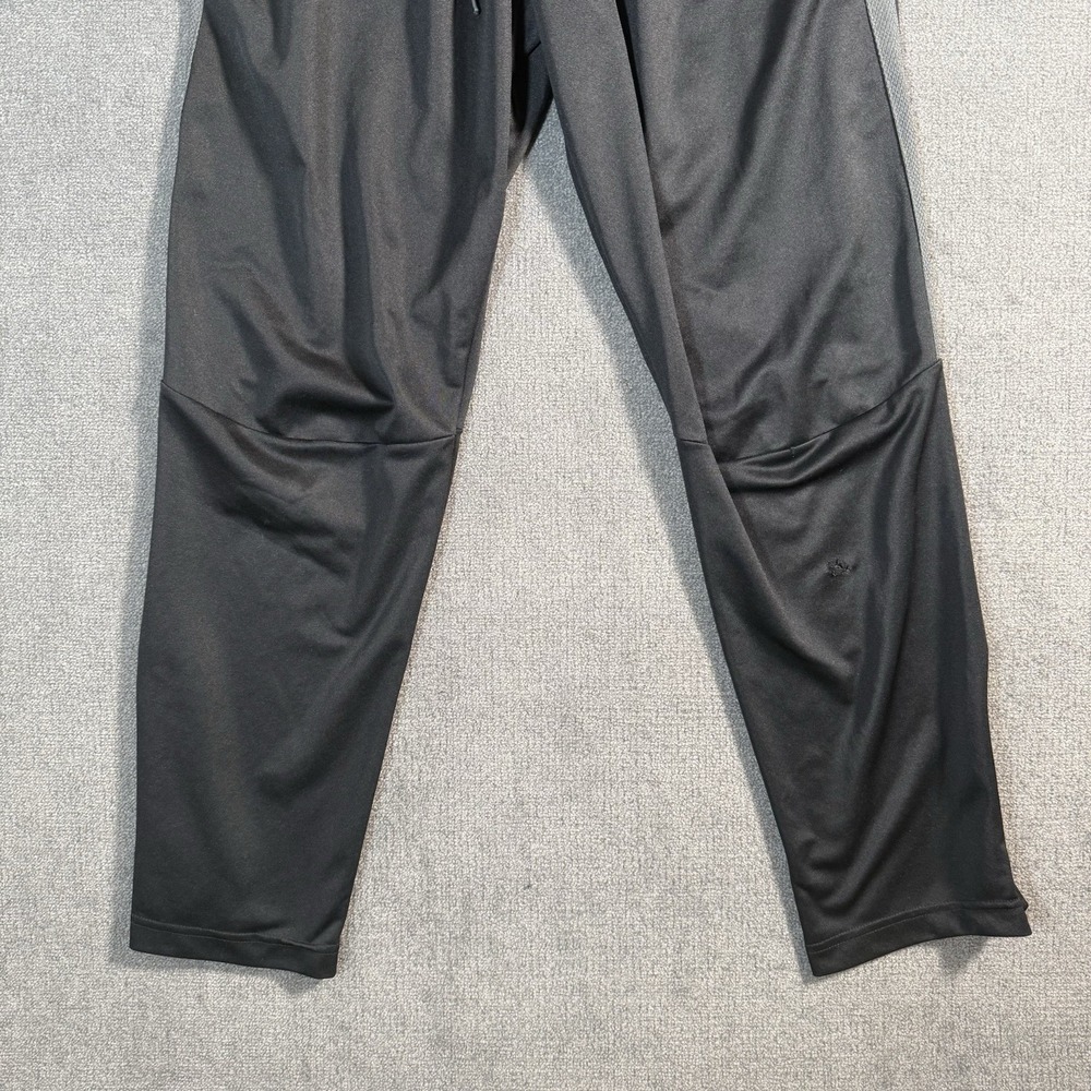 Nike Jogger Sweatpants Men's Large Drawstring Pockets Logo Black Distressed - Picture 4 of 15